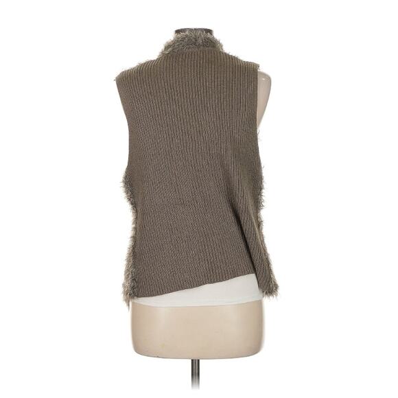 CAbi Mohair Alpaca Vest Womens M Open Front Vest Boho Glam Mob Wife Layering‎ - Picture 2 of 5